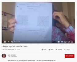 She once vlogged her math class for 3 days and has shared it on YouTube without her teacher knowing about it.